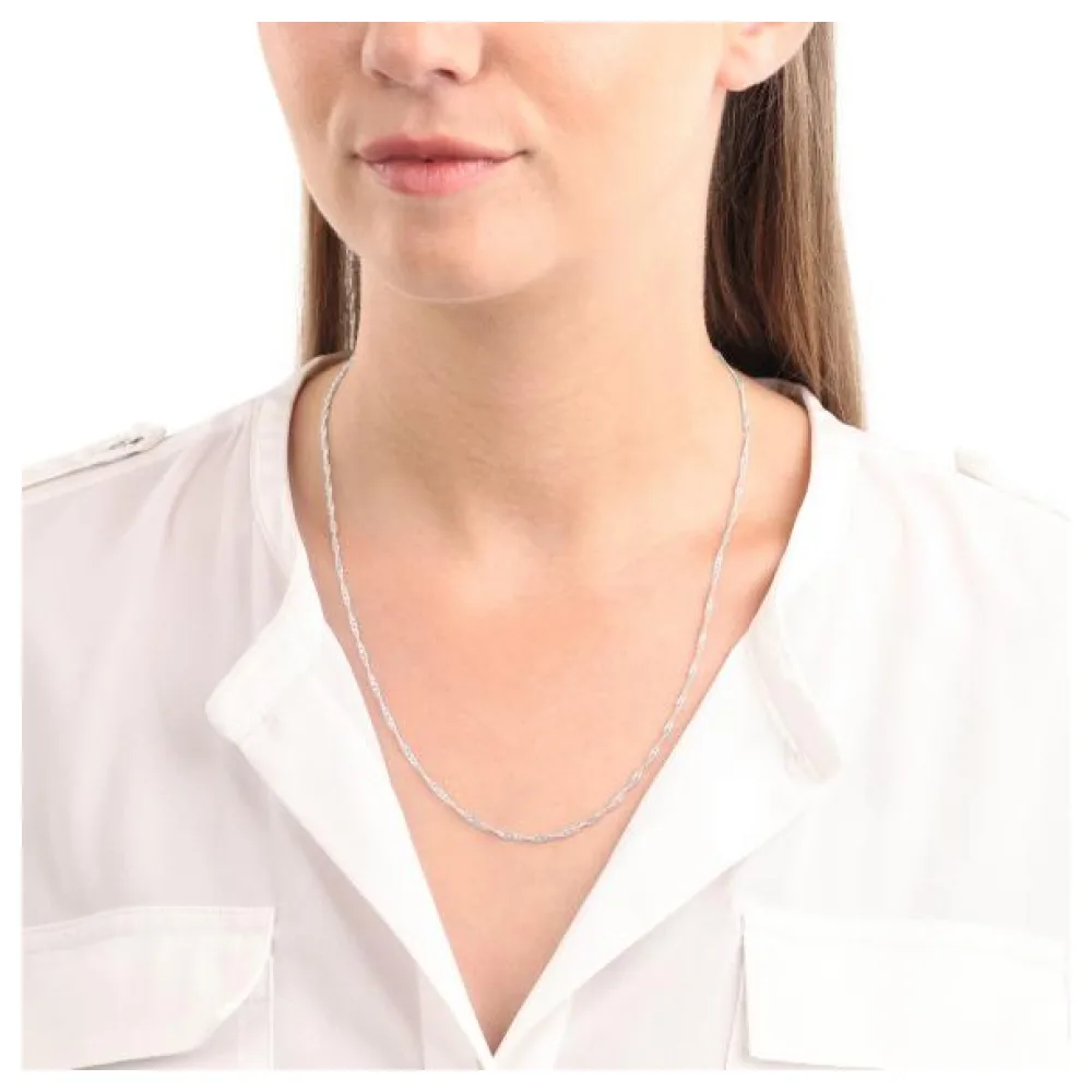 amor Singapurkette 925 Silber rhodiniert ca. 50 cm – Bild 3