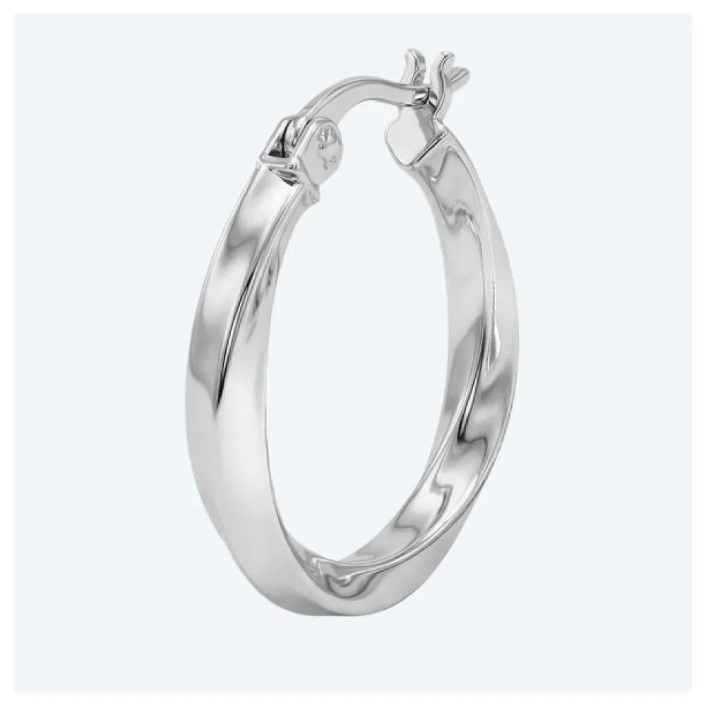 amor Creolen 925 Silber rhodiniert