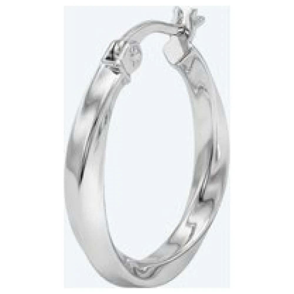 amor Creolen 925 Silber rhodiniert – Bild 2