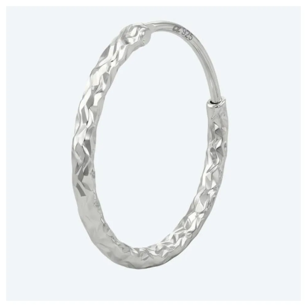 amor Creolen 925 Silber rhodiniert