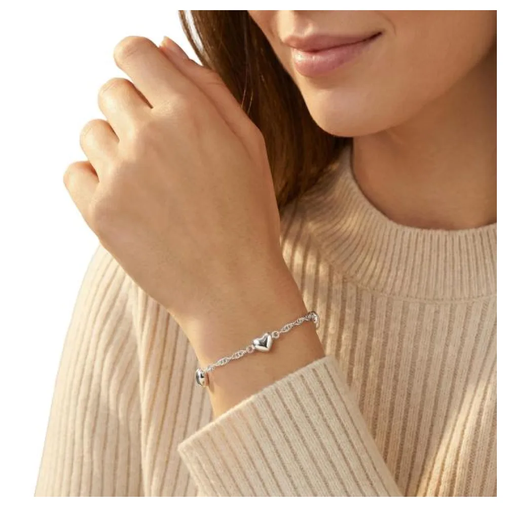 amor Herz-Armband 925 Silber rhodiniert – Bild 3