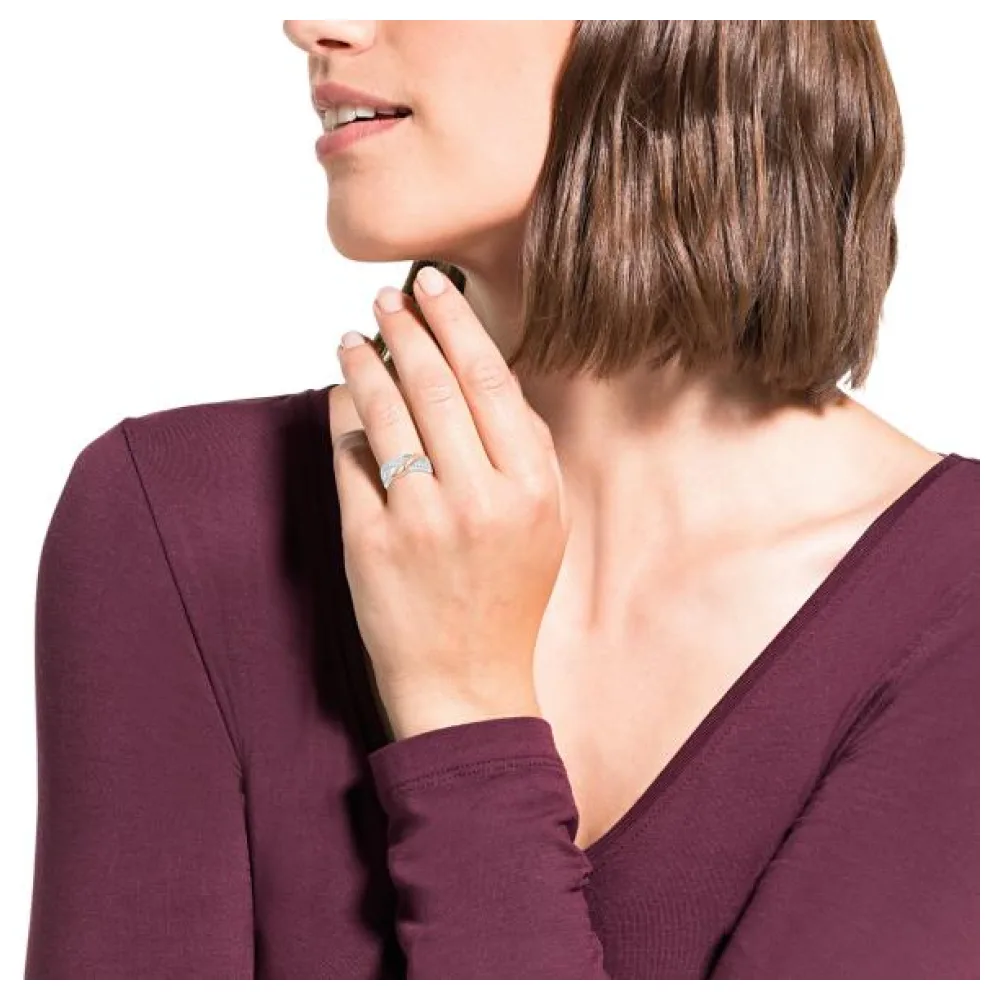 amor Ring 925 Silber bicolor Zirkonia – Bild 3