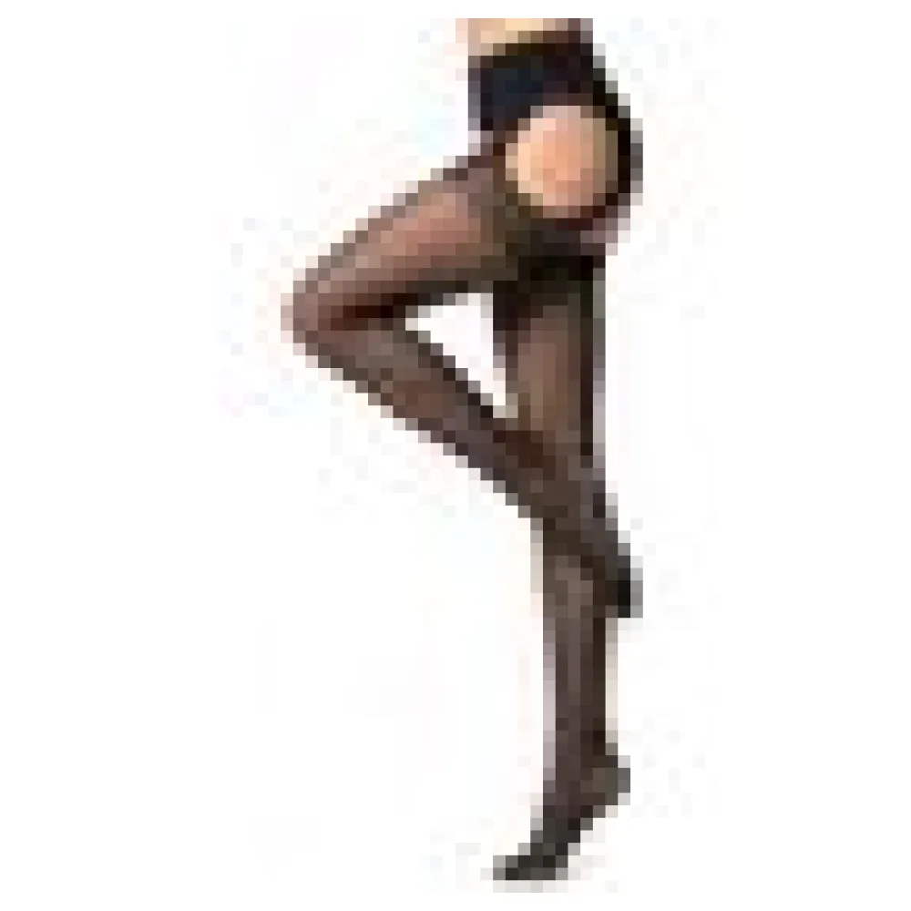 Glamory Plaisir Ouvert 20 Straps-Strumpfhose für Frauen - Black | Farbe: Black | Größe: 56-58 – Bild 4