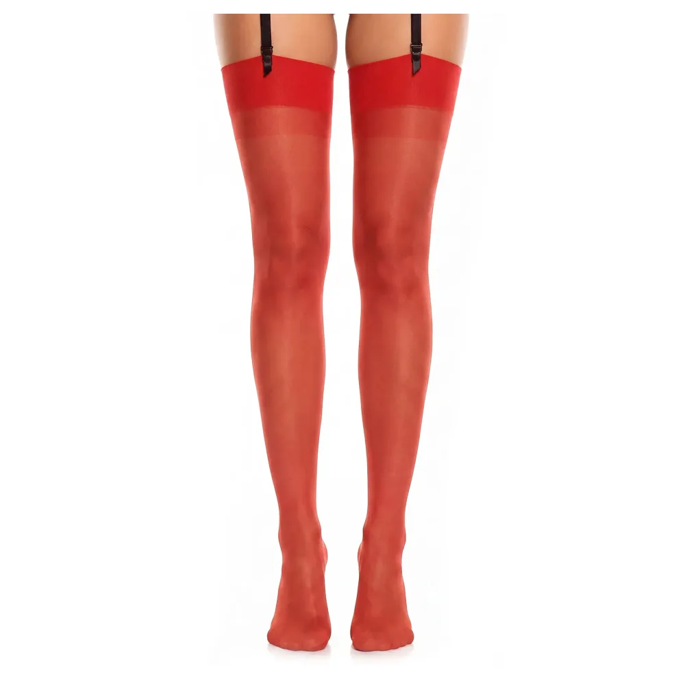 Glamory Perfect 20 Strapsstrümpfe - Red | Farbe: Red | Größe: 56-58 – Bild 3