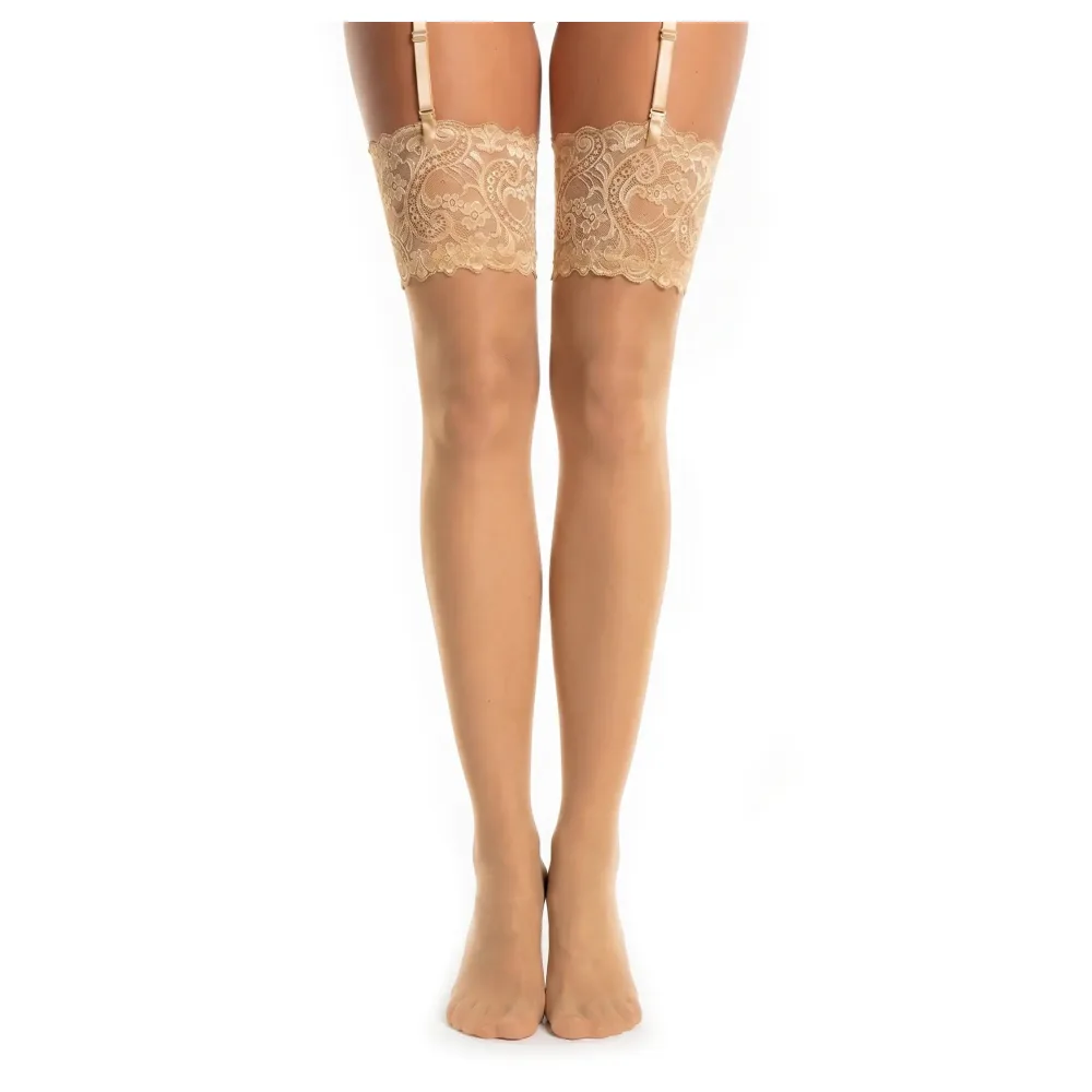Glamory Dream 20 Strapsstrümpfe - Champagne | Farbe: Champagne | Größe: 60-62 – Bild 3