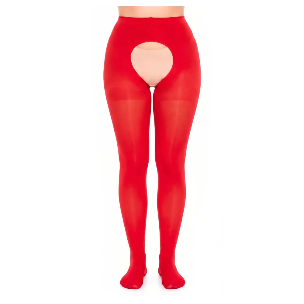 Glamory Ouvert 60 Strumpfhose - Red | Farbe: Red | Größe: 56-58 – Bild 3