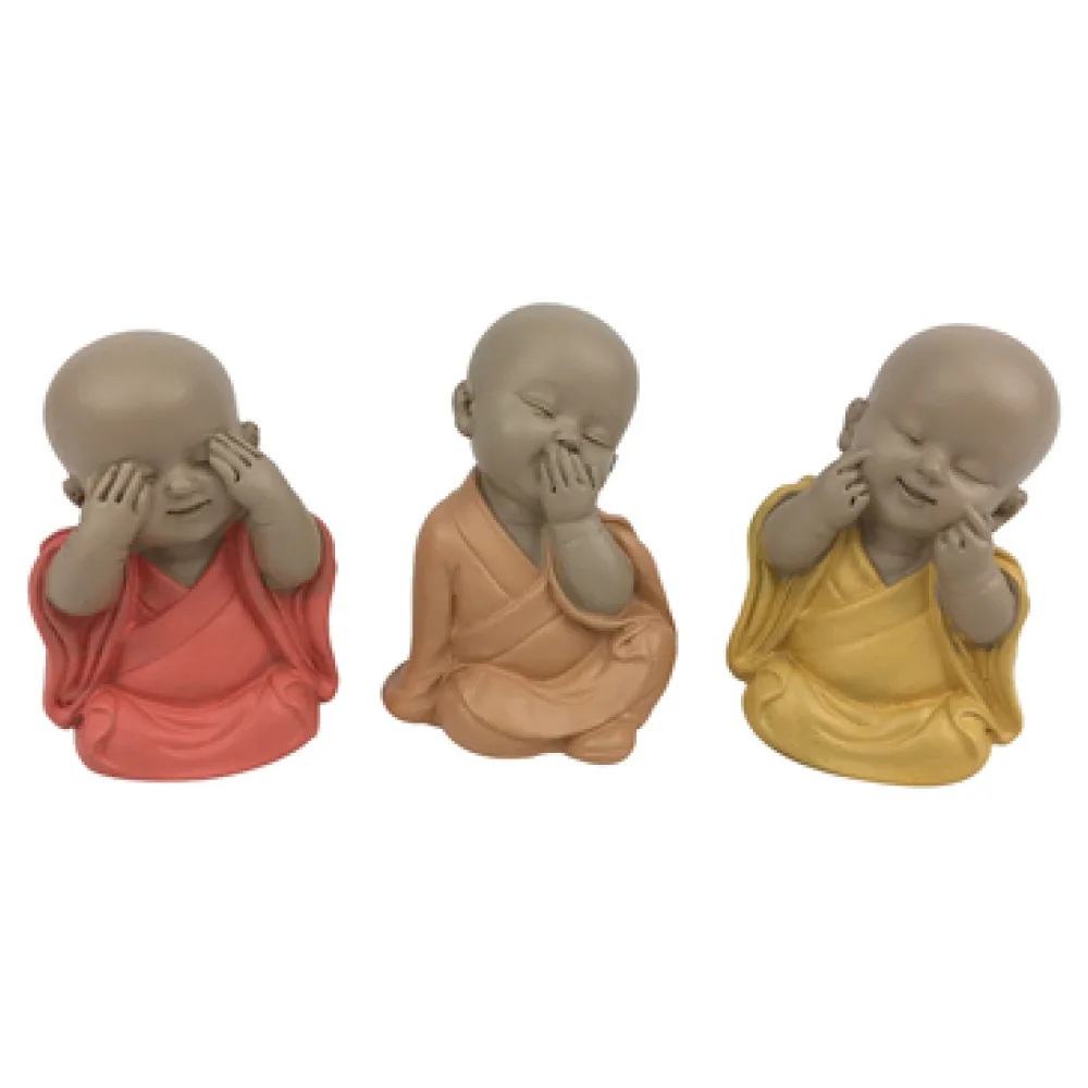 Szobrok, figurák Signes Grimalt See-Hear-Speak Monk 3U