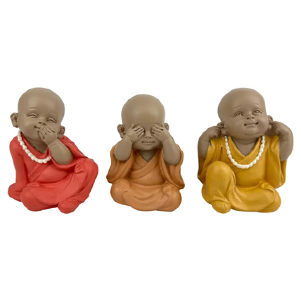 Szobrok, figurák Signes Grimalt See-Hear-Speak Monk 3U