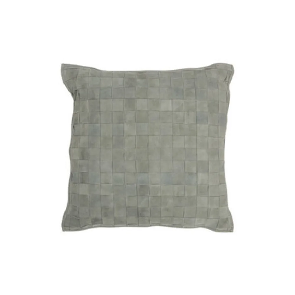 Párnák J-line COUSSIN CARR PETIT CUIR VE (45x45x8cm)
