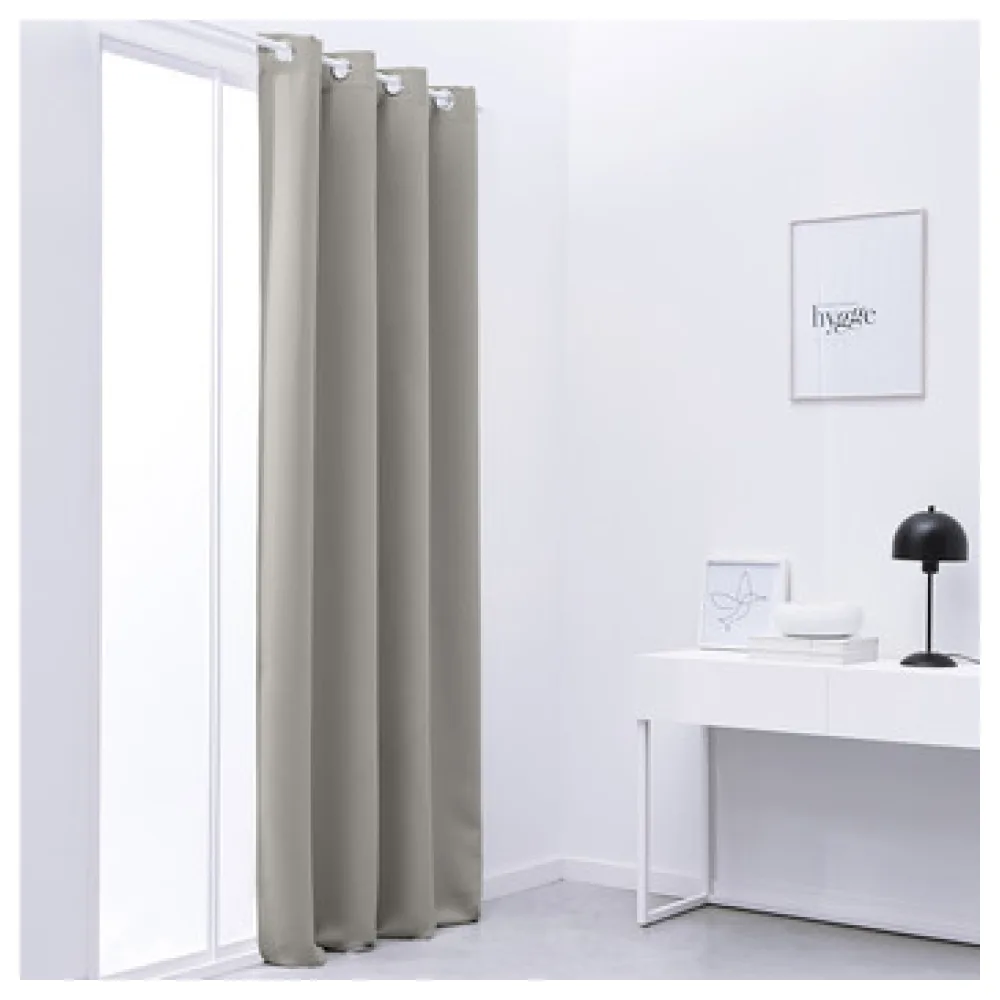 Függönyök és árnyékolók Today Rideau Occultant 140/240 Polyester TODAY Essential Dune