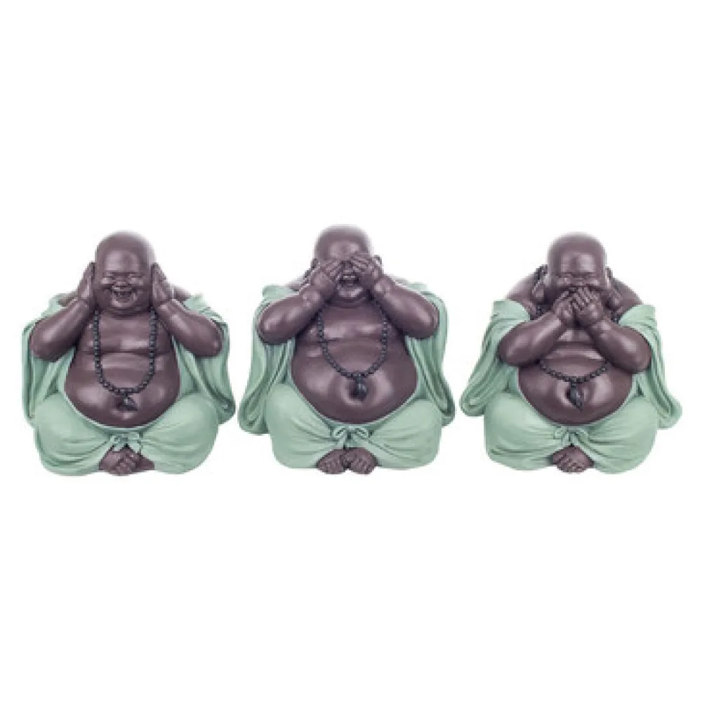 Szobrok, figurák Signes Grimalt A Buddha Ábra Nem Látja / Hallja / Beszéljen 3 Egységgel