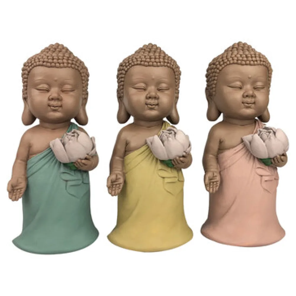 Szobrok, figurák Signes Grimalt Linda Buddha Set 3 Egység