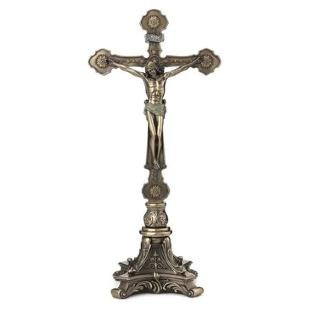 Szobrok, figurák Signes Grimalt Jézus A Kereszten Bronz