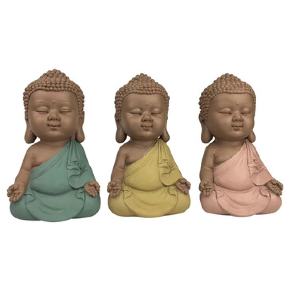 Szobrok, figurák Signes Grimalt Linda Buddha Set 3 Egység