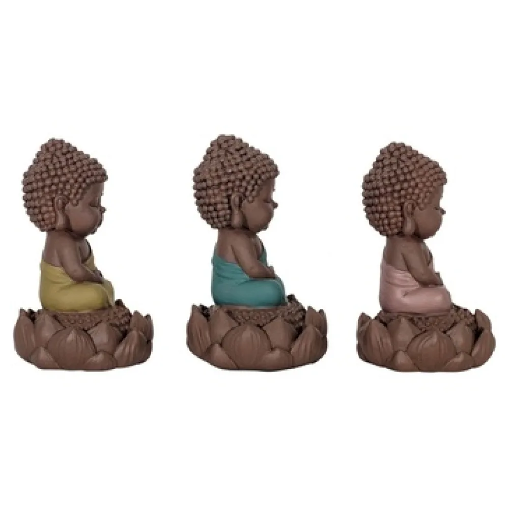 Szobrok, figurák Signes Grimalt Linda Buddha Set 3 Egység