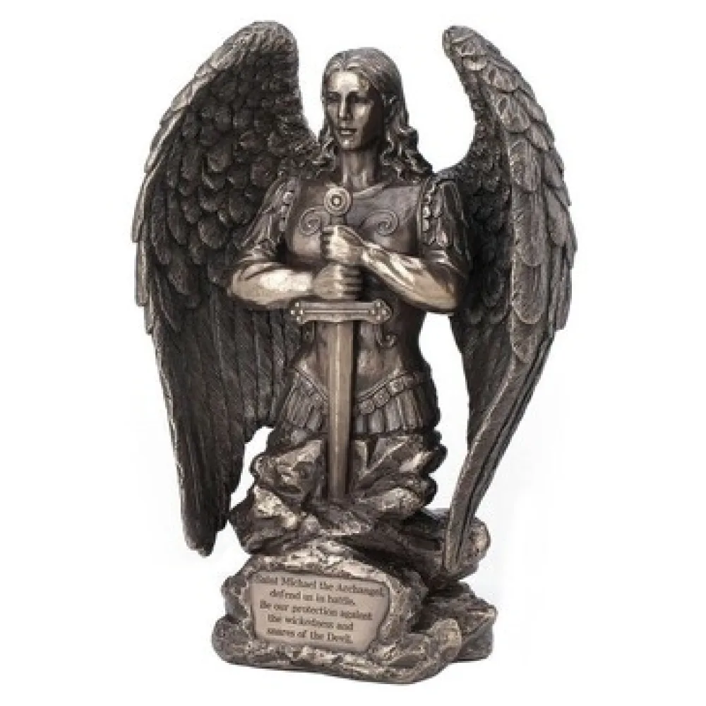 Szobrok, figurák Signes Grimalt Szent Mihály Imádkozó Bronz