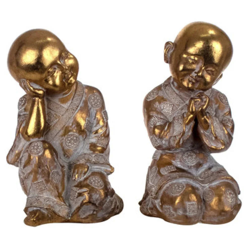 Szobrok, figurák Signes Grimalt Buddha Set 2 Egység