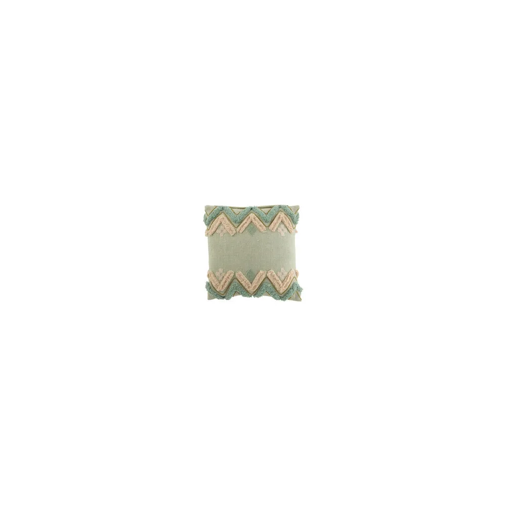 Párnák J-line COUSSIN ZIGZAG CARRE COT BLEU (45x45x45cm)