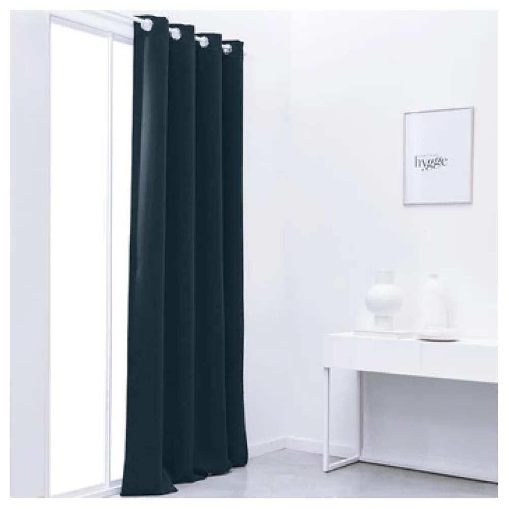 Függönyök és árnyékolók Today Rideau Occultant 140/240 Polyester TODAY Essential Paon