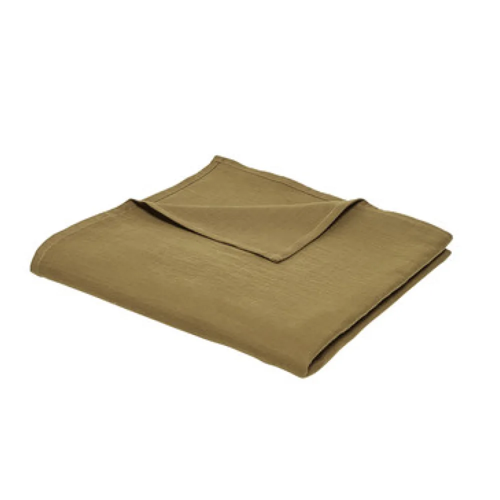 Plédek Today Plaid XL 150/200 Gaze de coton TODAY Essential Bronze