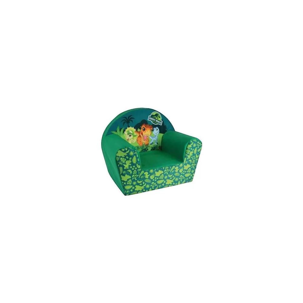 Fotel Funhouse Fauteuil Club Enfant Bleu Motifs Dinosaures