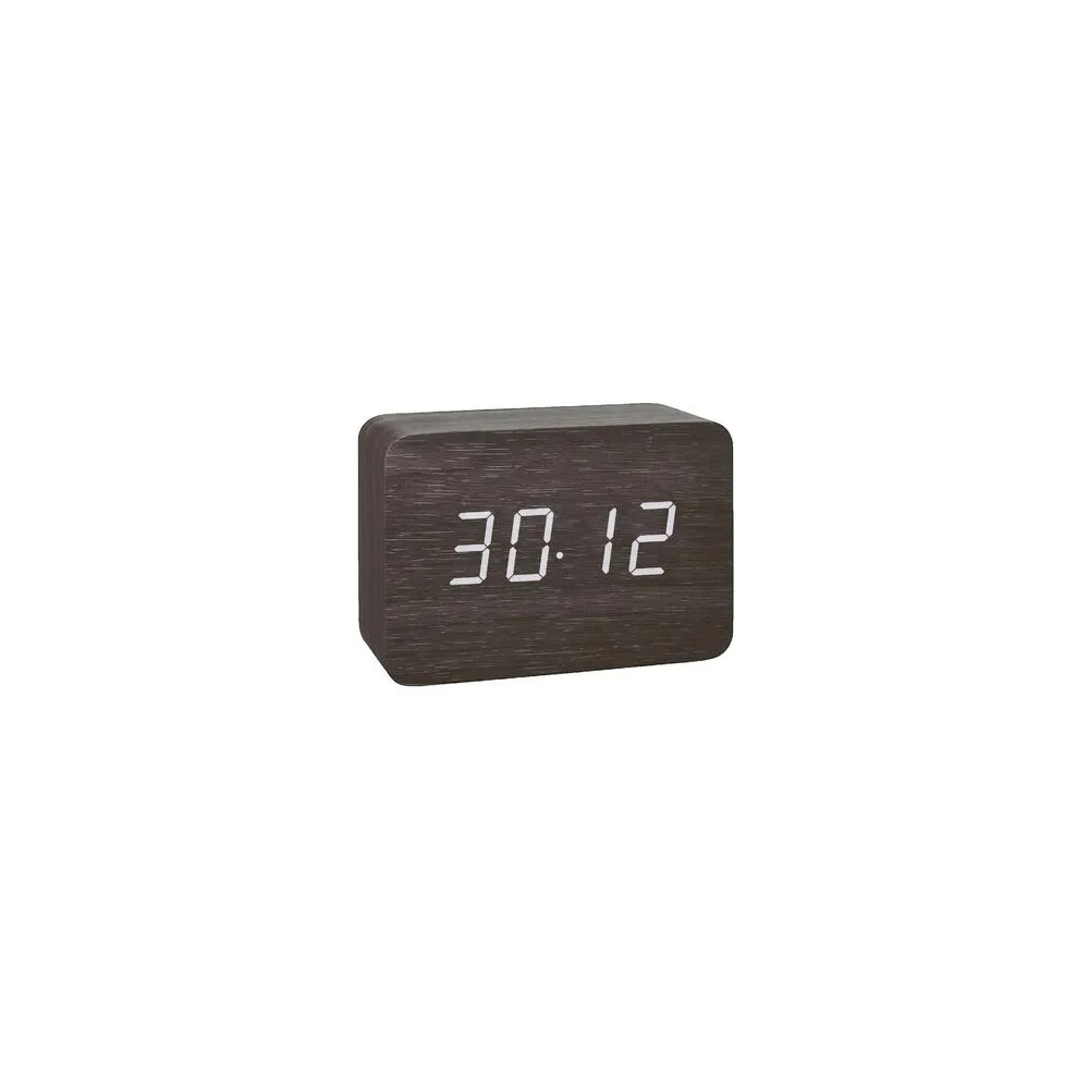 Órák Tfa Réveil 60.2549.01 design minimaliste marron