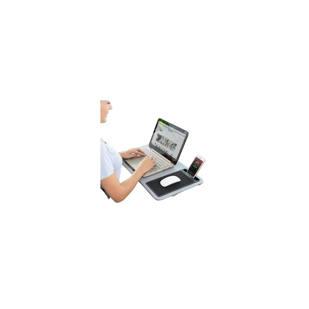 Íróasztalok Innovagoods Bureau Portable Deskion XL Gris Ergonomique