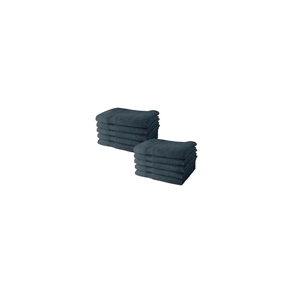 Törölköző és tisztálkodó kesztyű Today Serviettes de toilette en coton denim 10 pièces