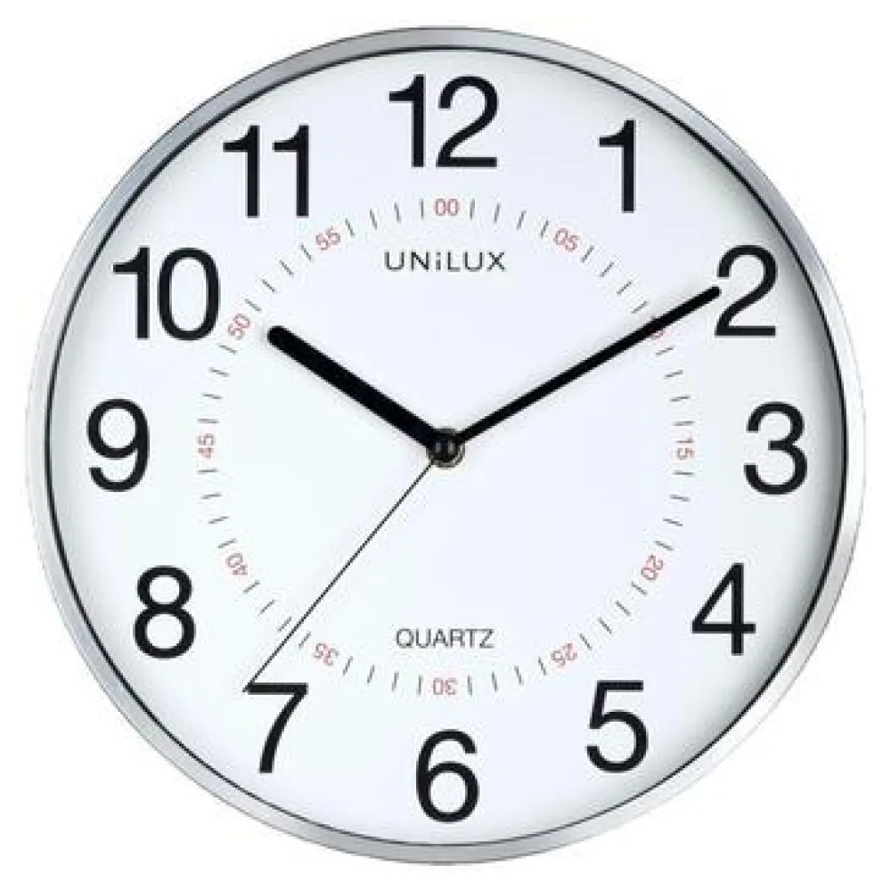 Órák unilux Horloge murale Aria design rond gris