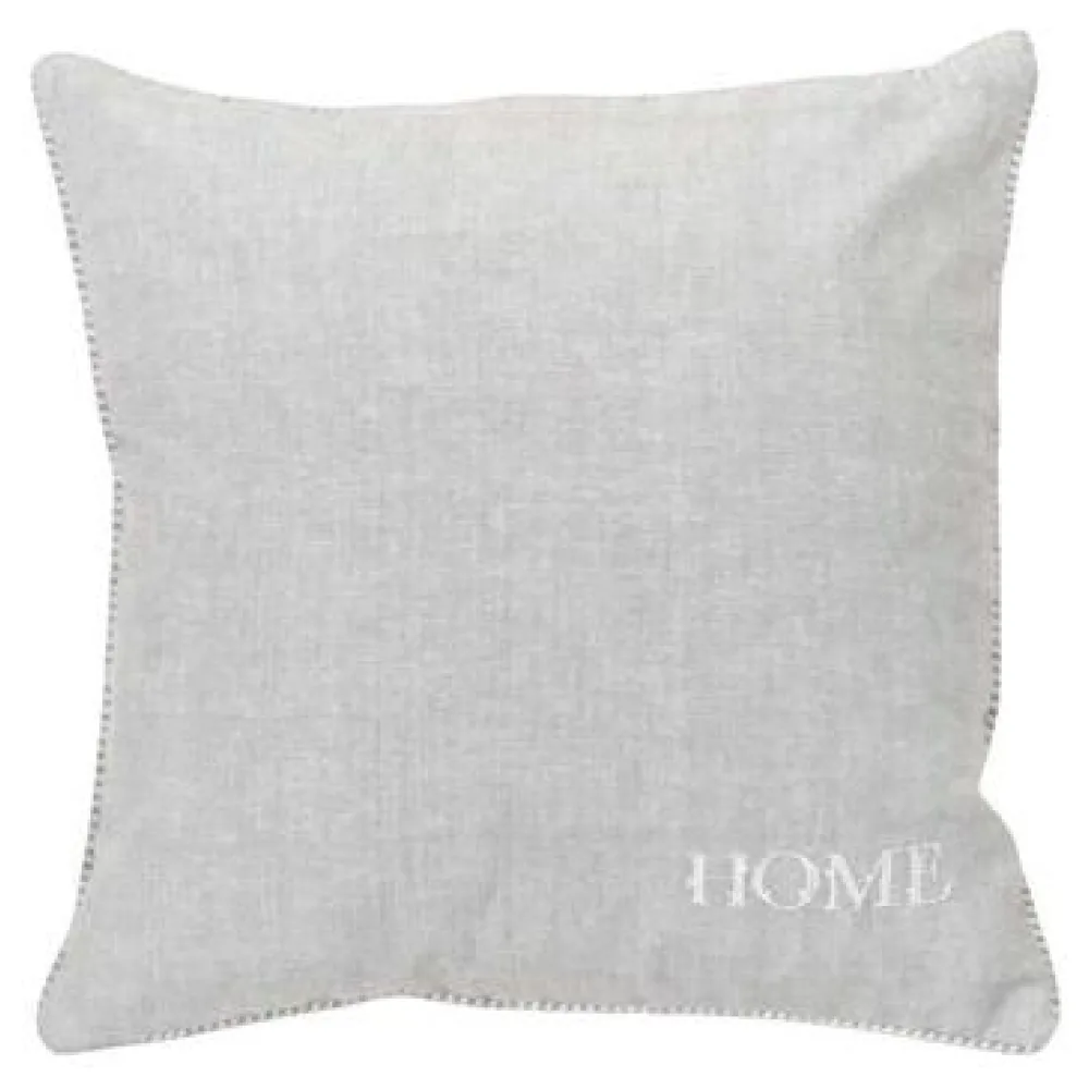 Párnák Today Coussin Capucine gris brodé 40x40 cm
