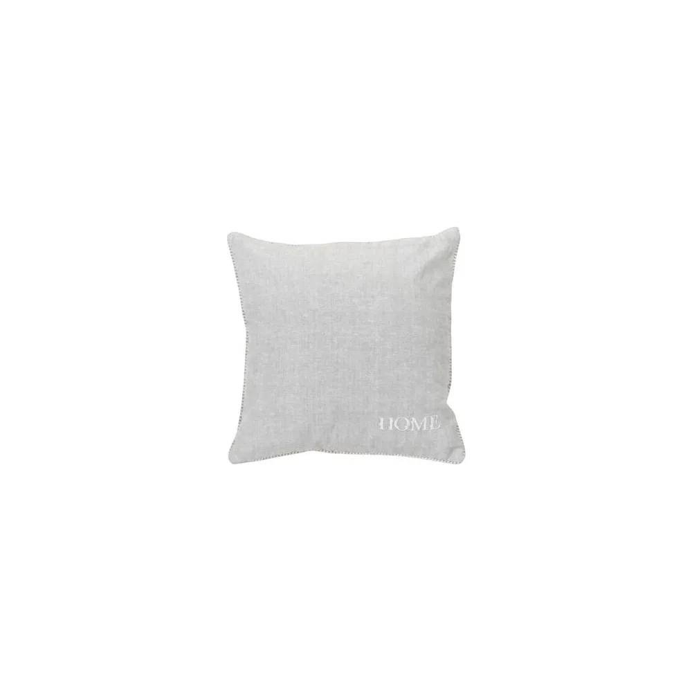 Párnák Today Coussin Capucine gris brodé 40x40 cm