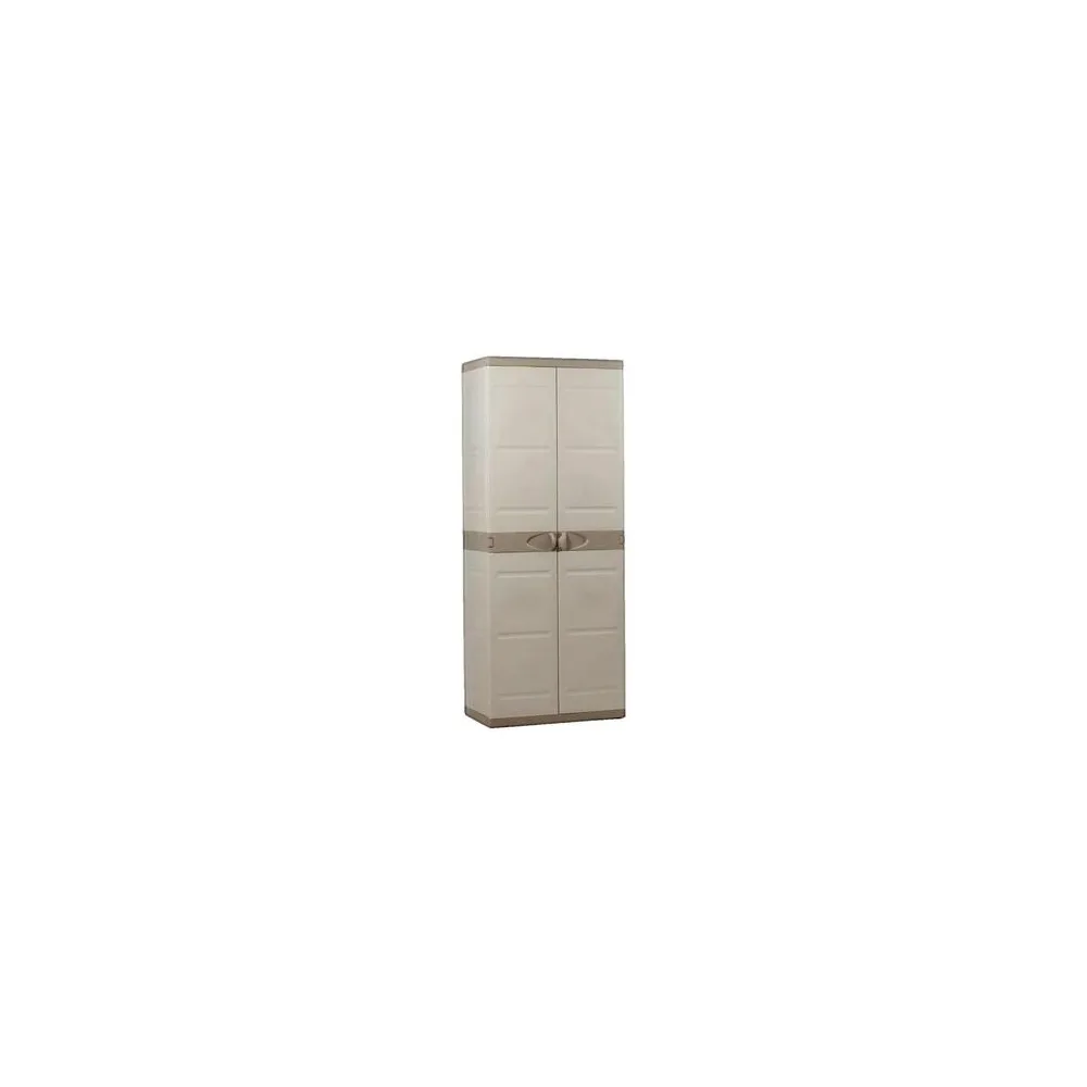 Szekrények plastiken Armoire haute 4 étagères modulables Beige