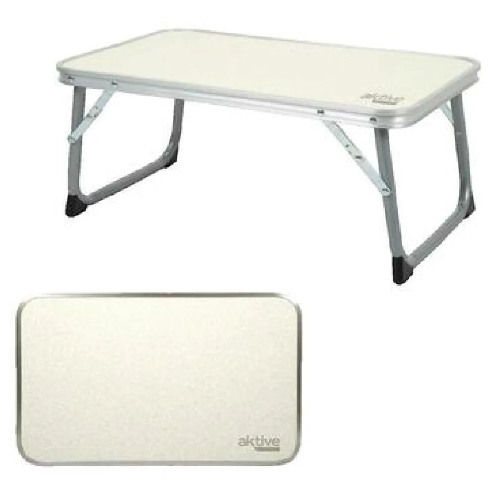 Kültéri székek Aktive Table d'appoint d'extérieur pliable beige