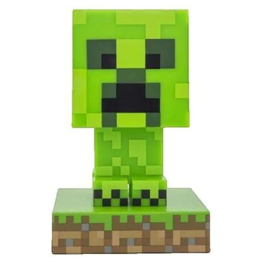 Szobrok, figurák Craft Lampe à poser Minecraft Creeper Icon Light V2 verte