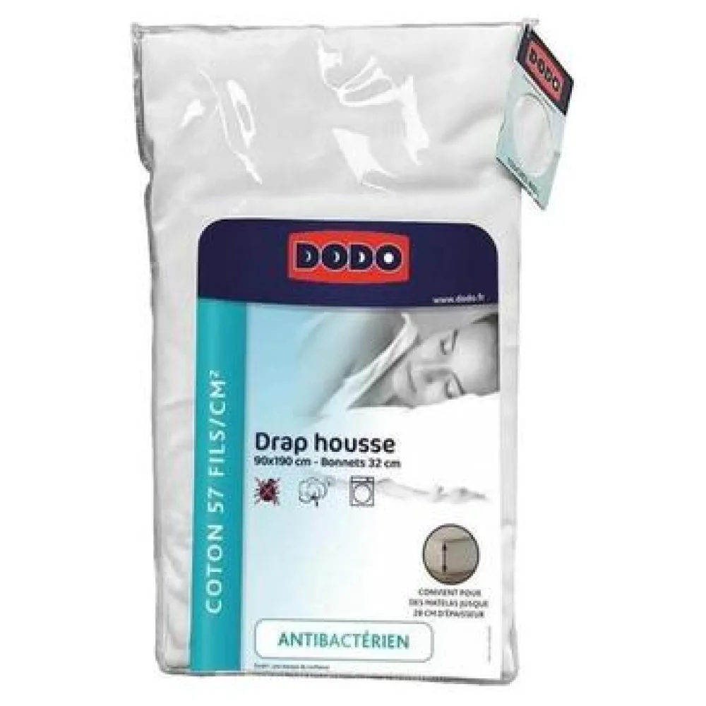 Gumis lepedő Dodo Drap Housse 90x190 cm Blanc