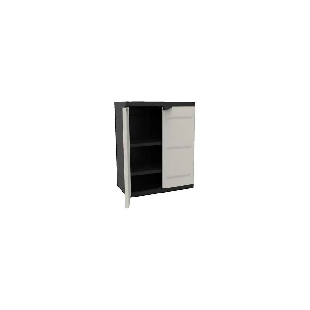 Kültéri tárolók plastiken Armoire basse TITANIUM beige et noir