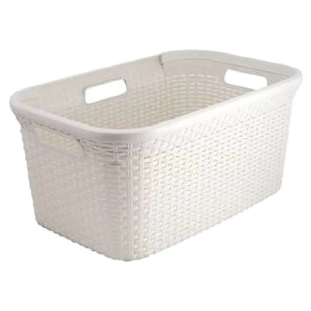 Kosarak és dobozok Curver Panier style 45l blanc vintage