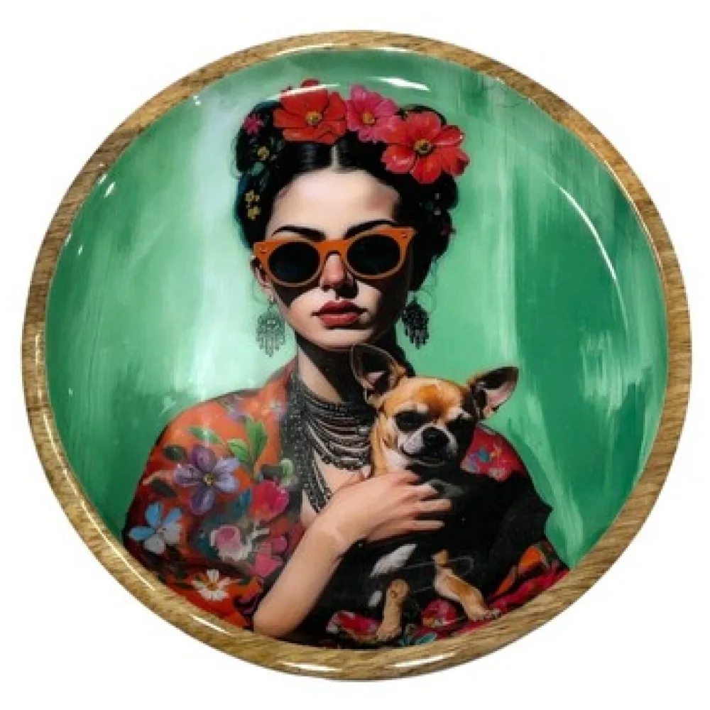 Apró kacatoknak Signes Grimalt Woman Plate Flowers M