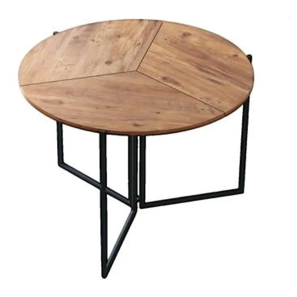 Étkezőasztalok Bigbuy Table à manger Origami pliable chêne clair