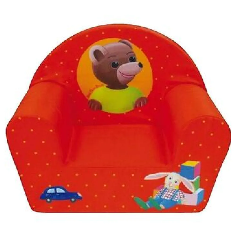 Fotel Funhouse Fauteuil club Petit Ours Brun Rouge
