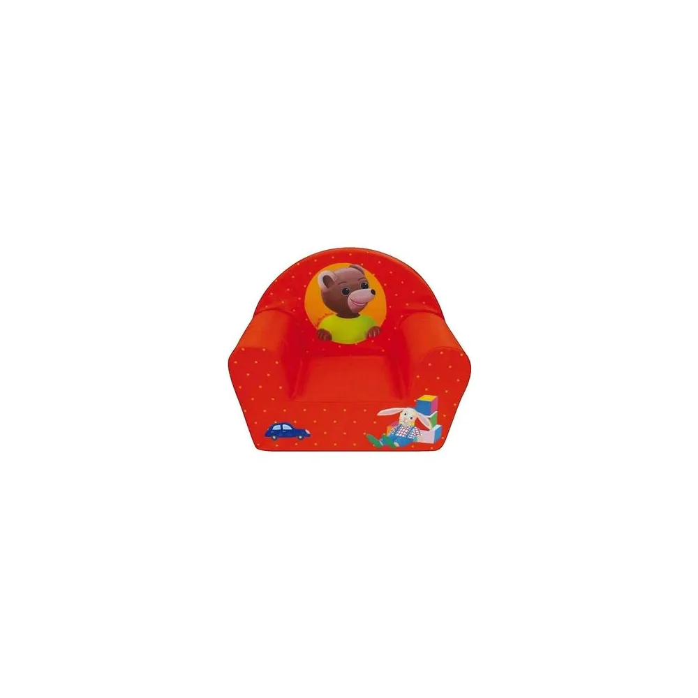 Fotel Funhouse Fauteuil club Petit Ours Brun Rouge