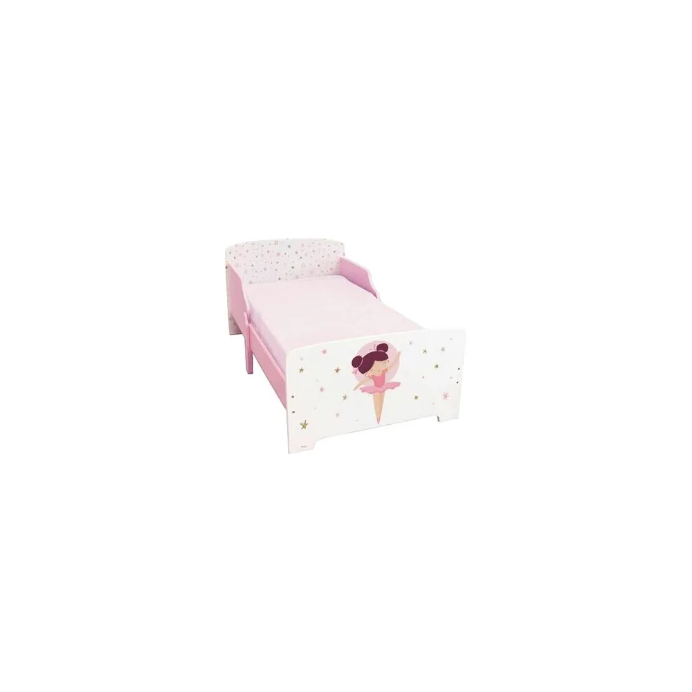 Gyerekágyak Funhouse Lit enfant Ballerine avec sommier - Design danse rose