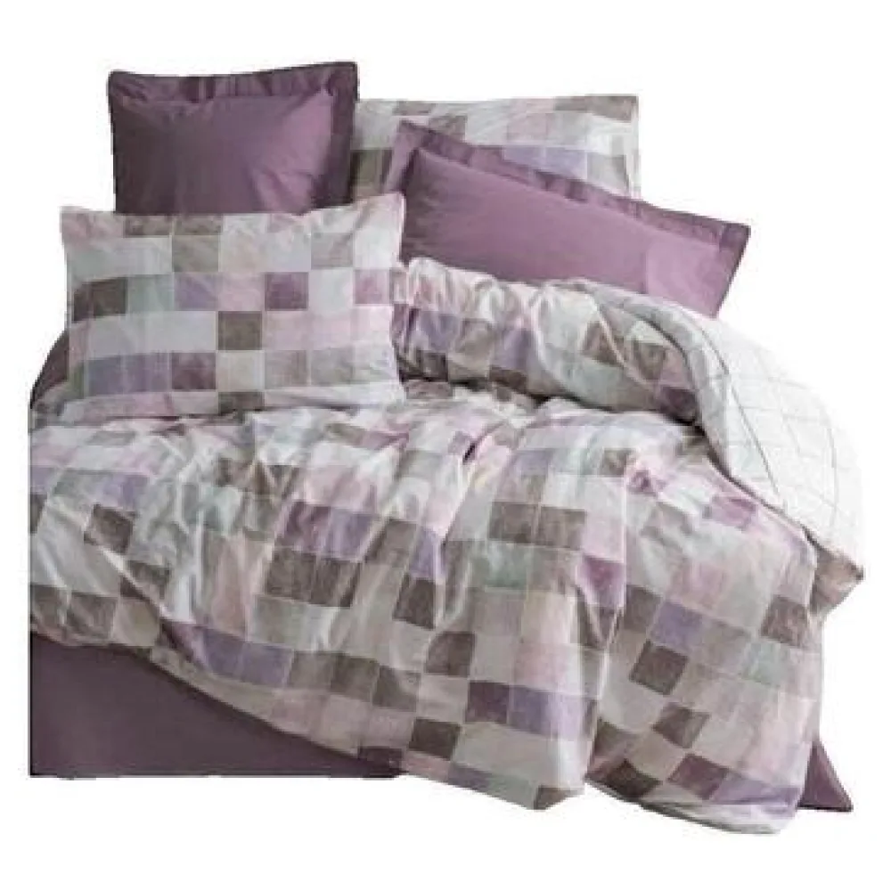 Ágyneműhuzat Bigbuy Housse de couette 129CTN64410 en coton ranforce rose