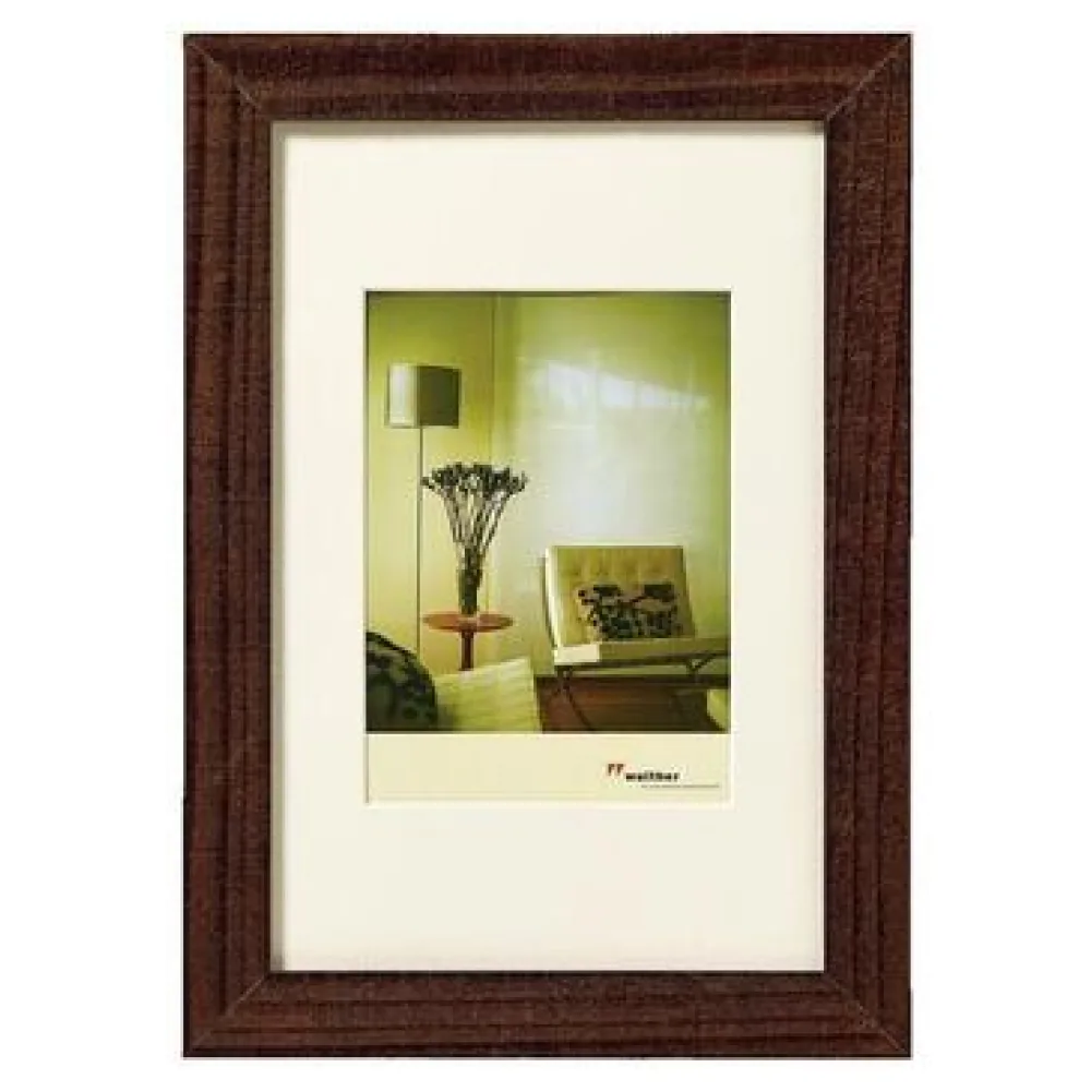Képkeretek Walther Design Cadre photo Home 15x20 cm Bois Noyer