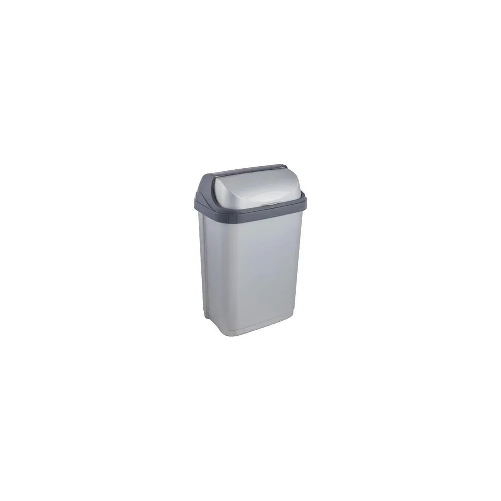 Rekeszek és tárolók Keeeper Poubelle de cuisine Rasmus 10 litres argentée