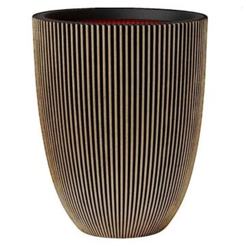Vázák, beltéri kaspók Capi Europe Vase Groove design moderne noir
