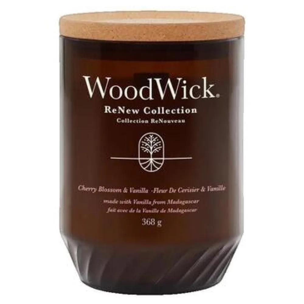 Gyertyák, párologtatók Woodwick Bougie parfumée Cherry Blossom Vanilla