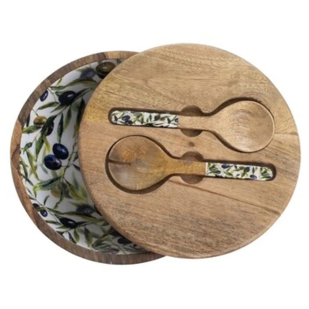 Szobrok, figurák Signes Grimalt Fedett Olive Bowl S