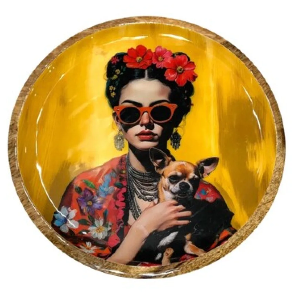 Apró kacatoknak Signes Grimalt Woman Plate Flowers L
