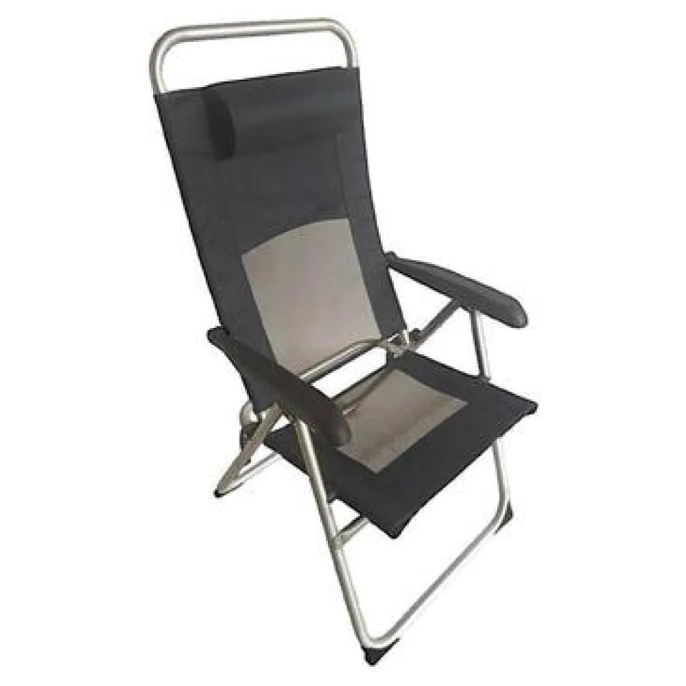 Kerti garnitúrák Aktive Chaise pliante dossier réclinable gris